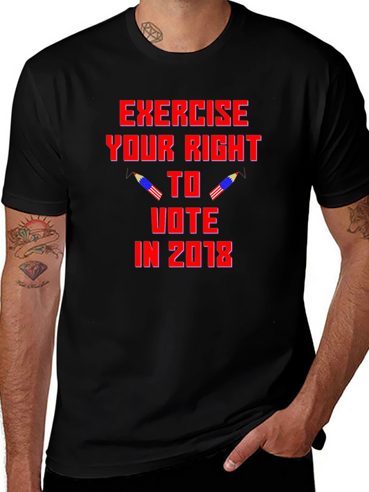 Exercise Your Right to Vote Patriotic Graphic Tee