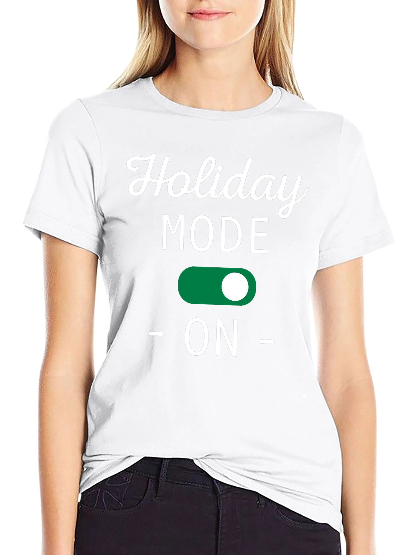 Holiday Mode ON Black T-Shirt