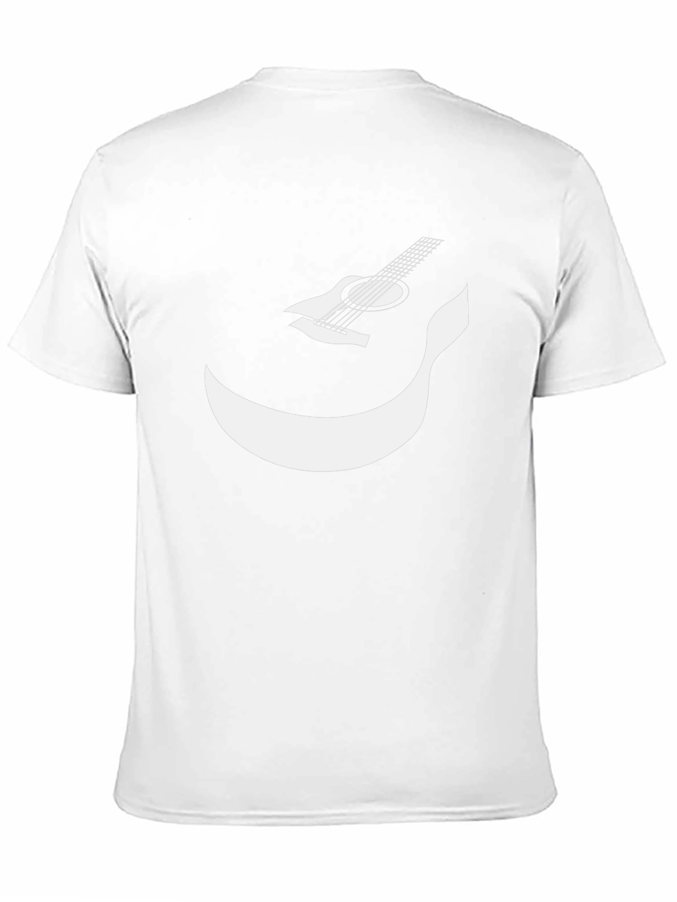Guitar Smile Graphic T-Shirt - Black Cotton Tee