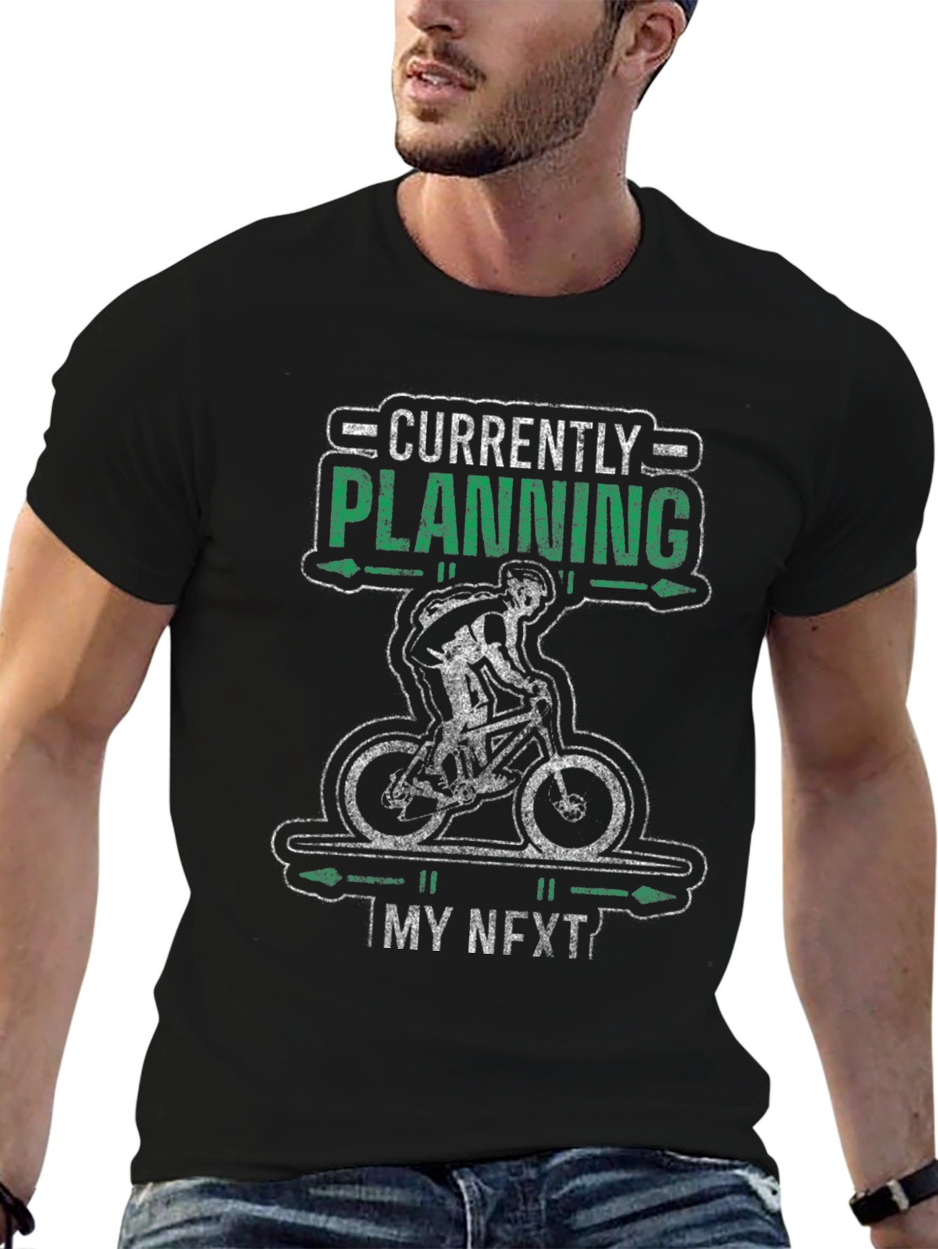 Mountain Biking T-Shirt - Planning My Next Ride