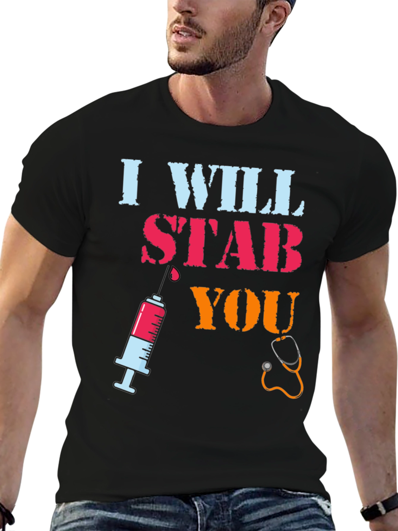 I Will Stab You Nurse T-Shirt