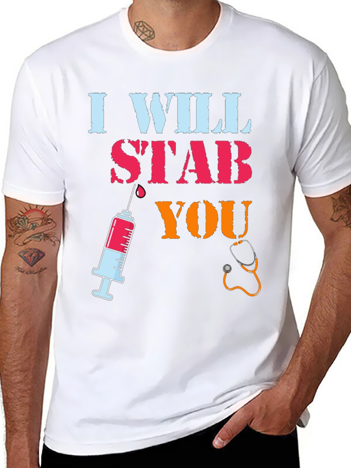 I Will Stab You Nurse T-Shirt