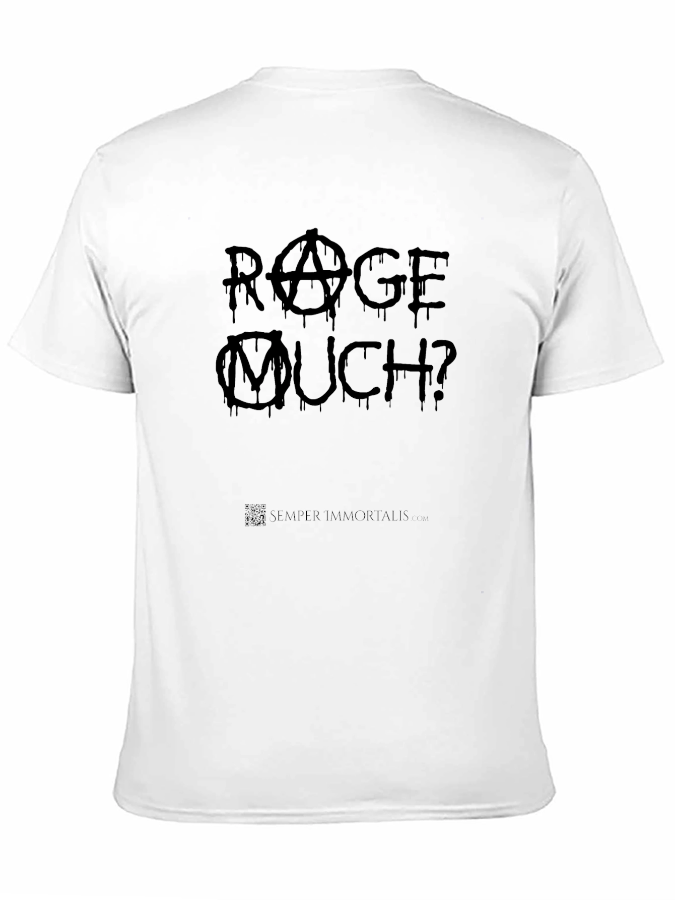 Rage Much? Black Graphic Tee - Edgy Casual Wear
