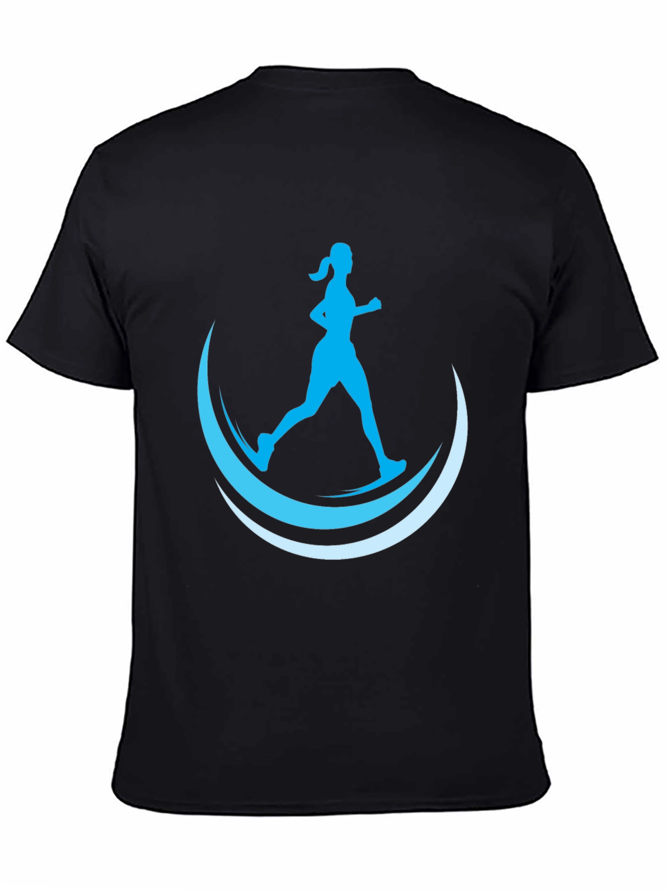 Runners Crescent Graphic Tee - Black