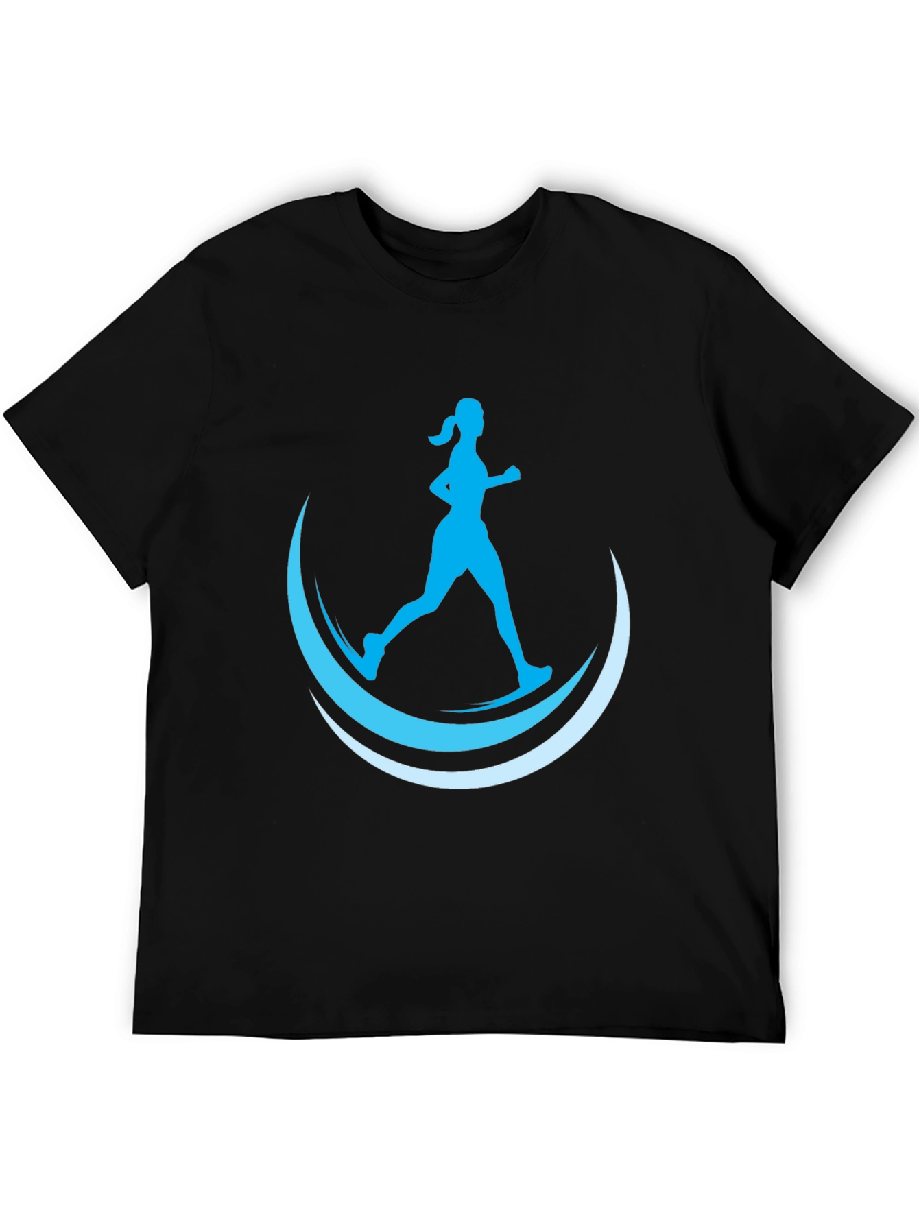 Runners Crescent Graphic Tee - Black