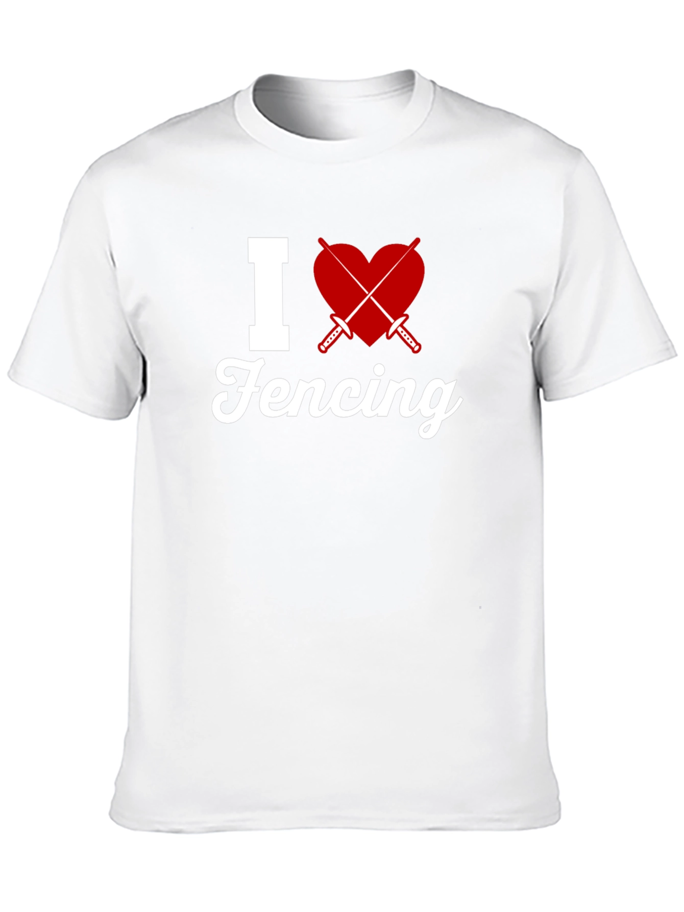I Love Fencing Graphic T-Shirt