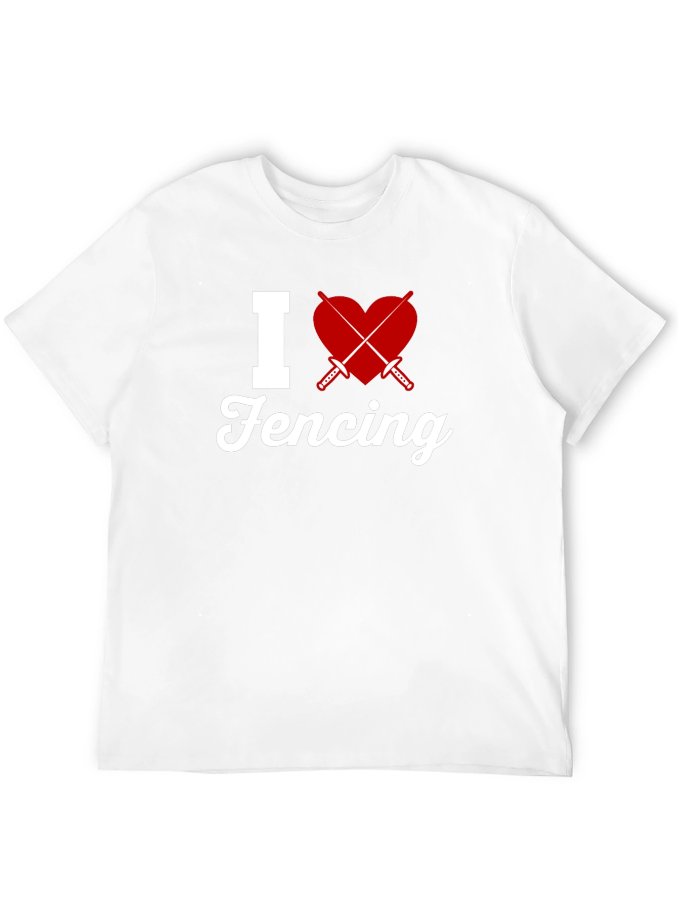 I Love Fencing Graphic T-Shirt
