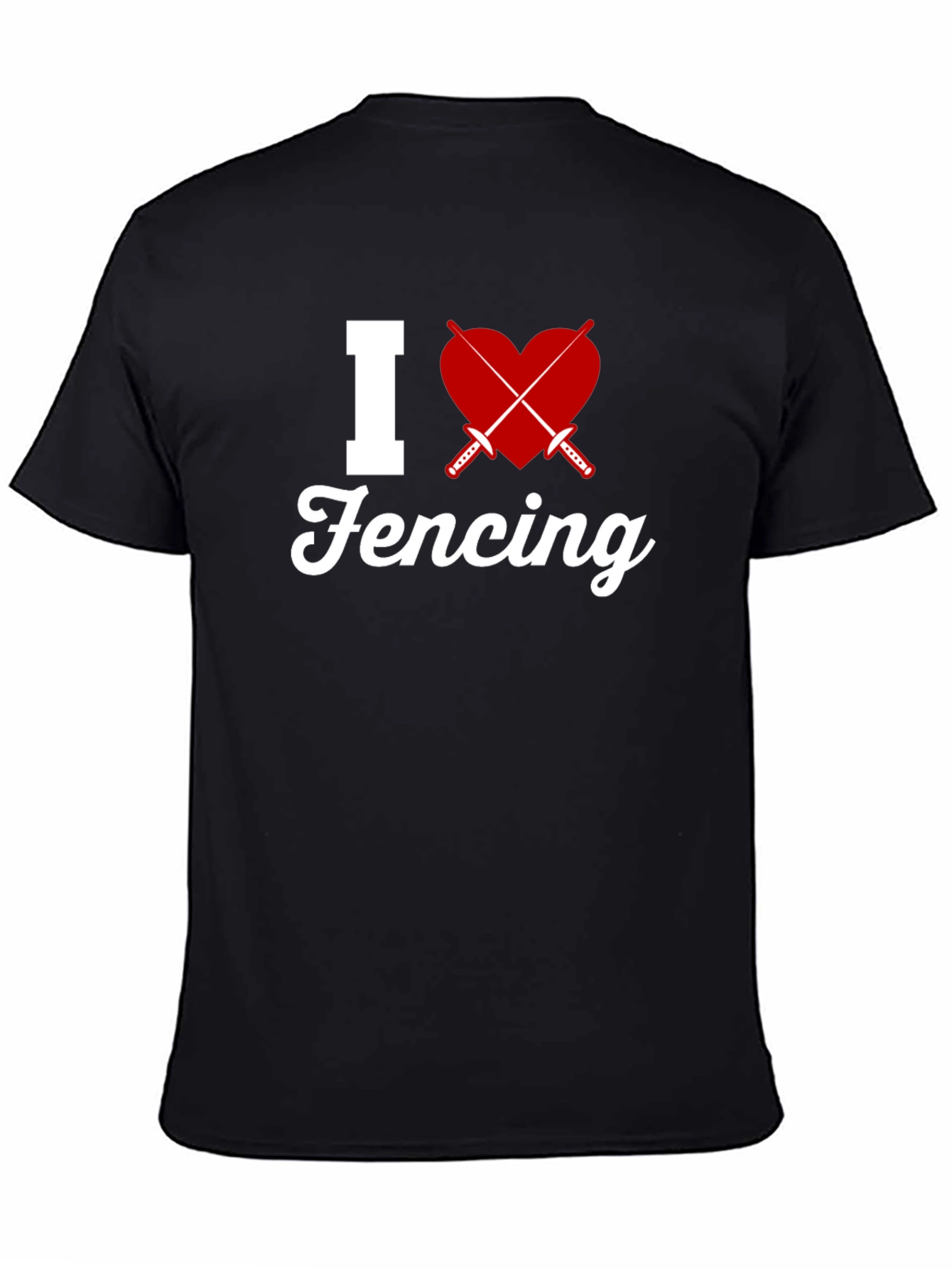 I Love Fencing Graphic T-Shirt