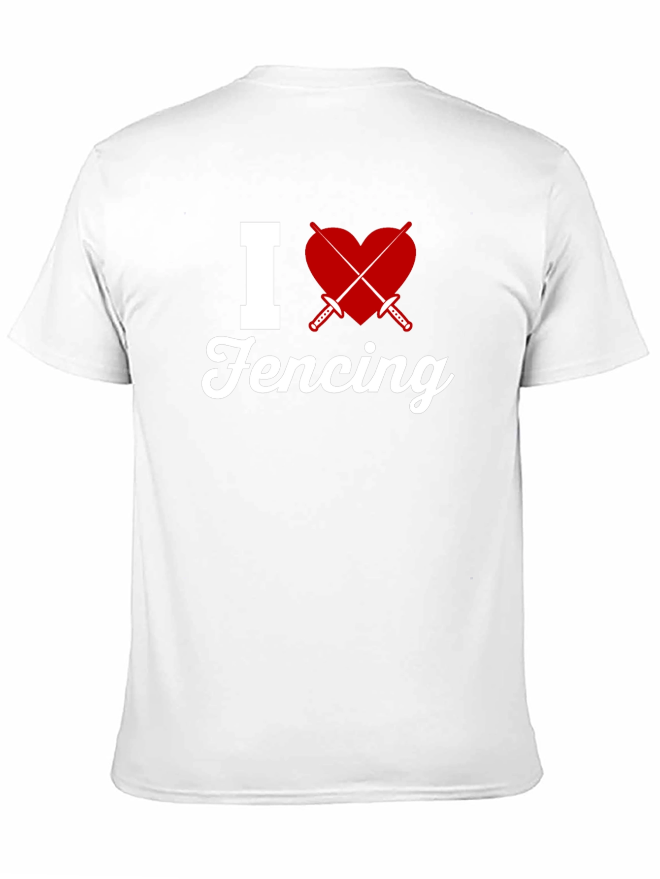 I Love Fencing Graphic T-Shirt