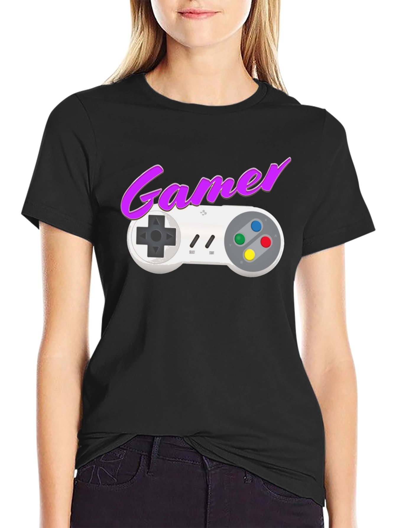 Retro Gamer T-Shirt: Classic Controller Design