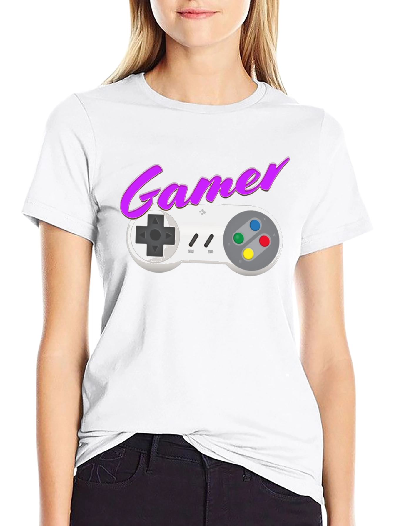 Retro Gamer T-Shirt: Classic Controller Design
