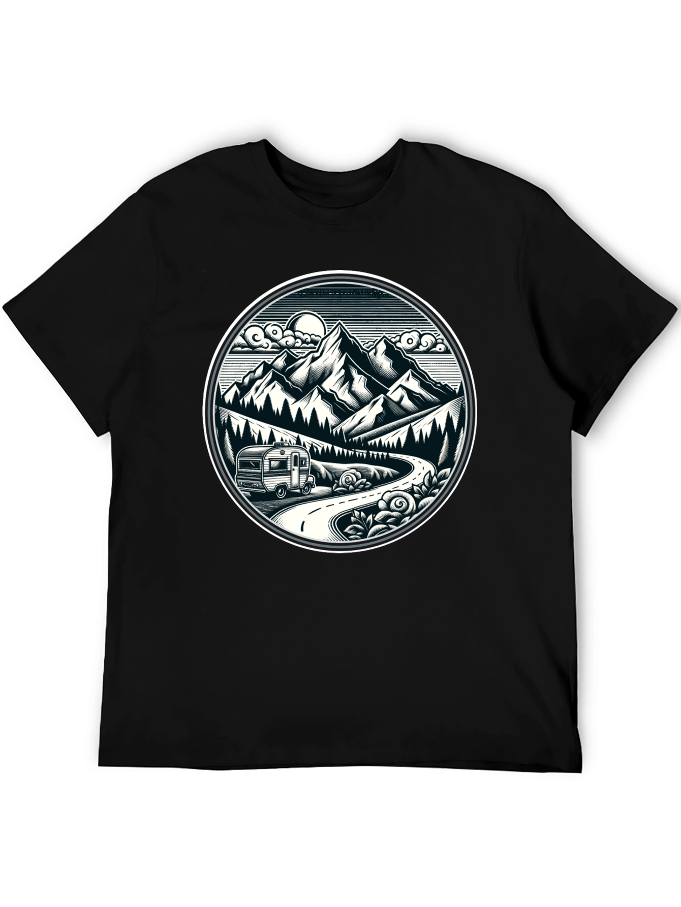 Adventure Awaits T-Shirt - Mountain Road Trip
