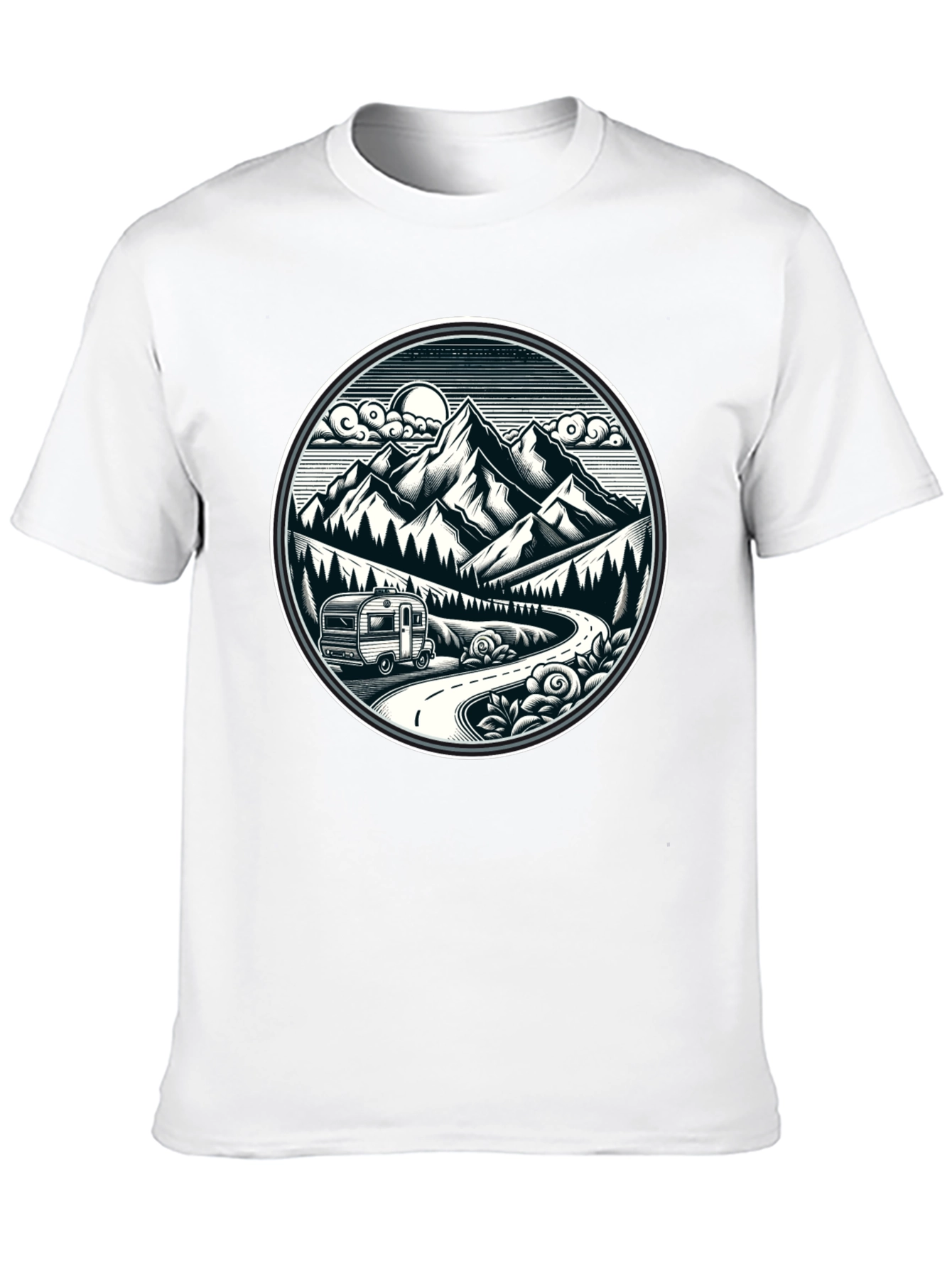 Adventure Awaits T-Shirt - Mountain Road Trip