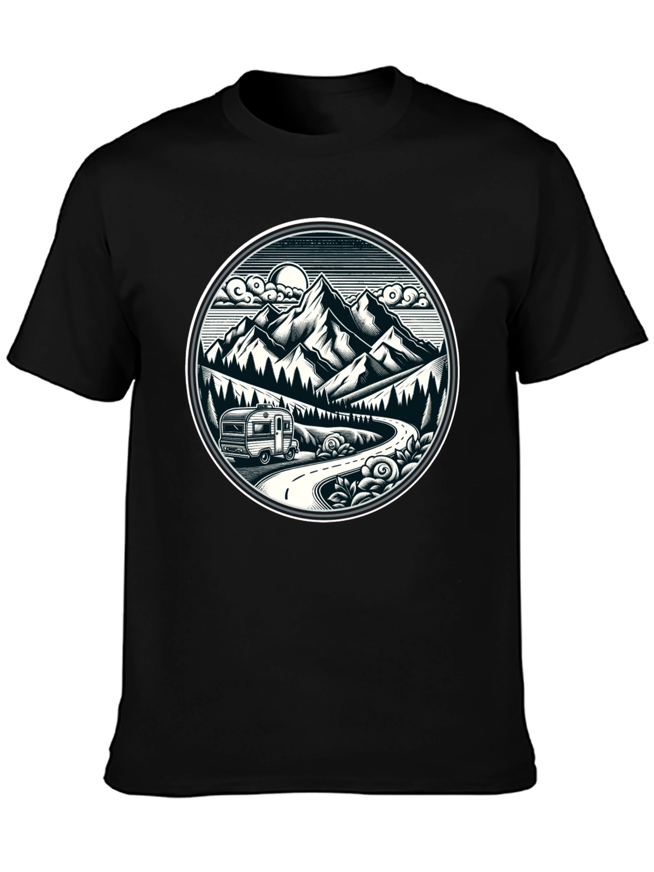Adventure Awaits T-Shirt - Mountain Road Trip