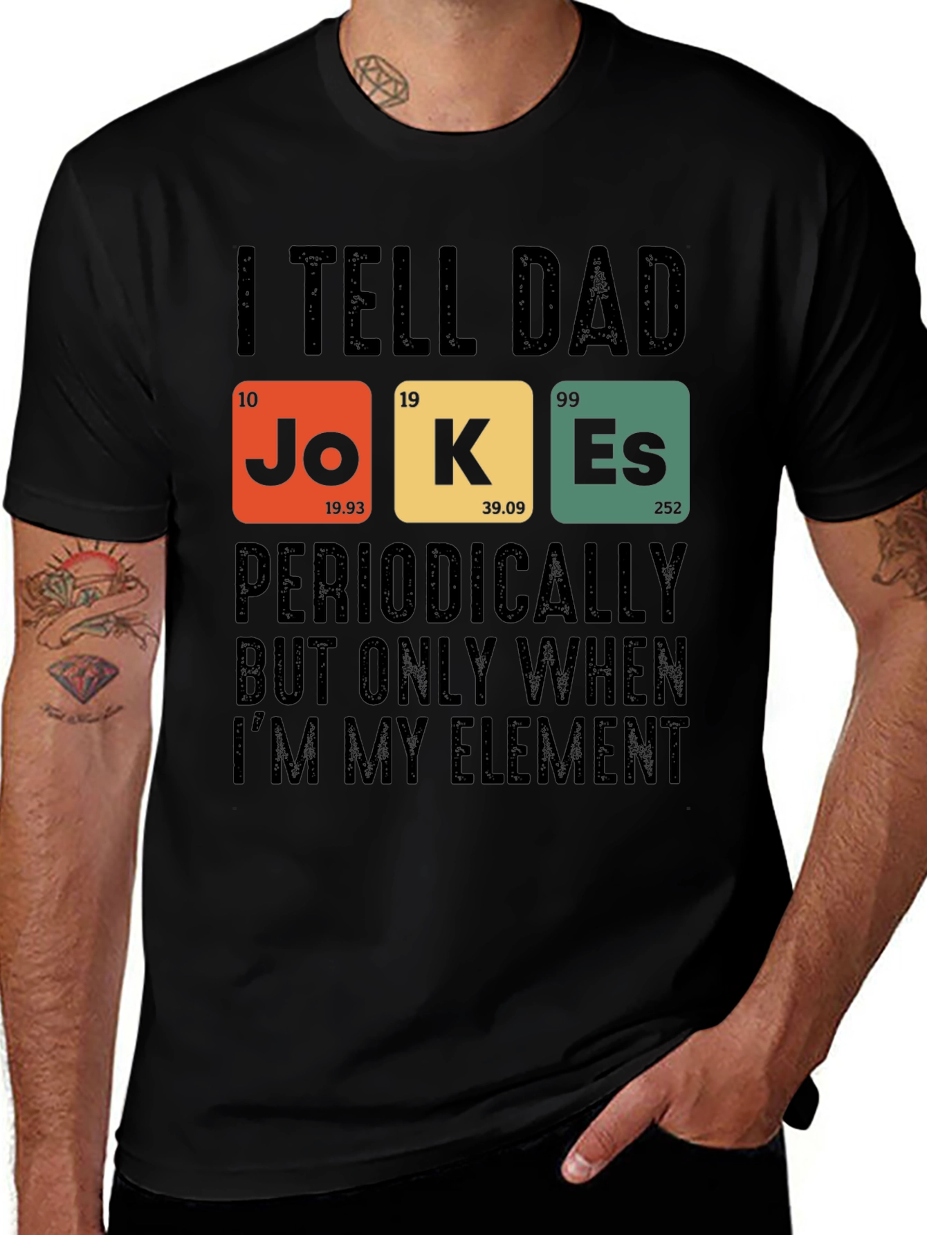 Dad Jokes T-Shirt: Periodic Table Element Humor