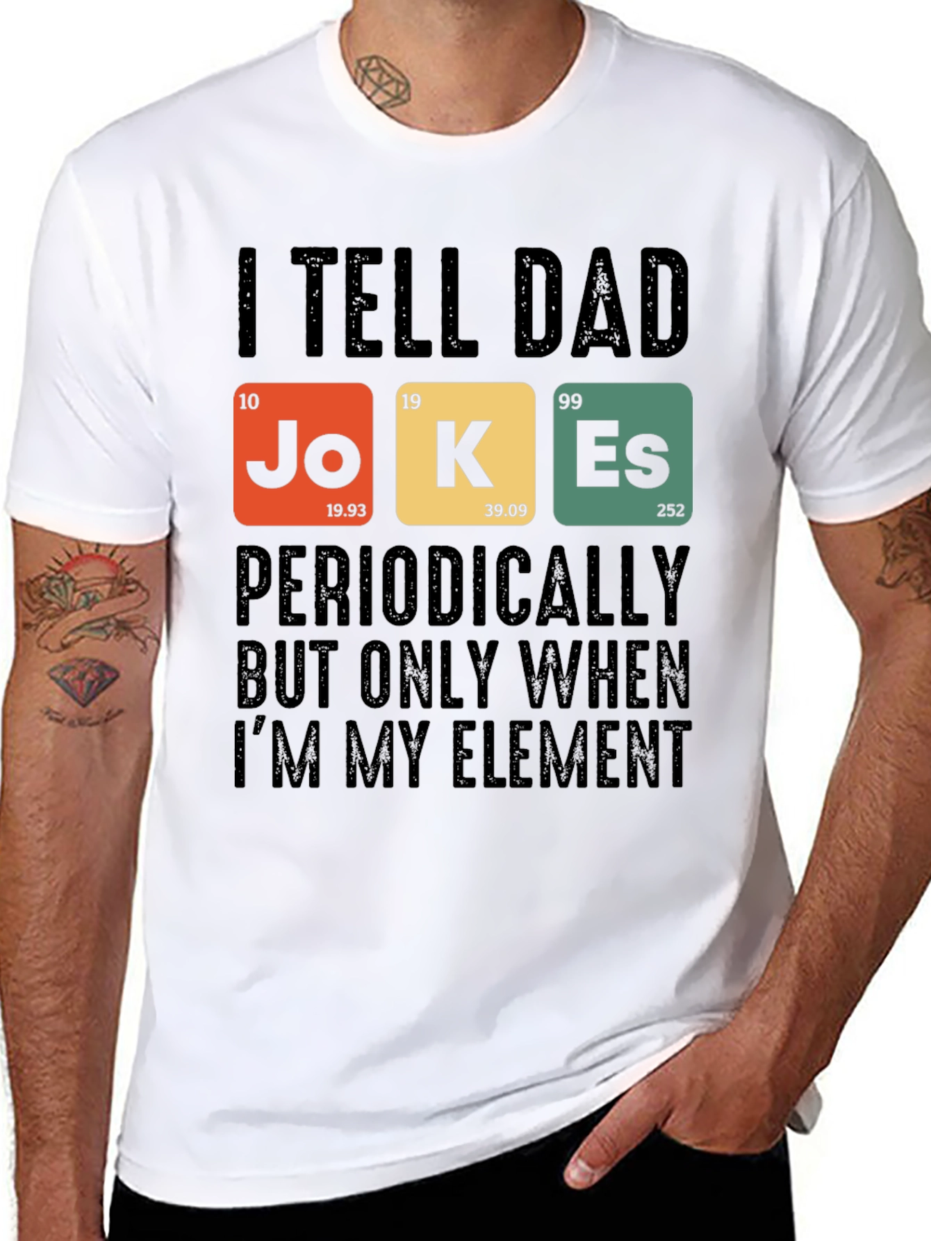 Dad Jokes T-Shirt: Periodic Table Element Humor