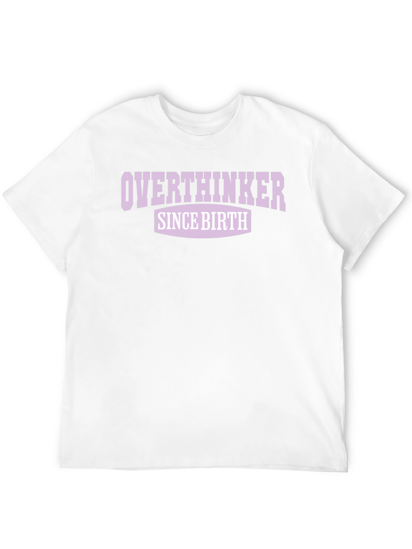 Overthinker Since Birth Graphic Tee - Black