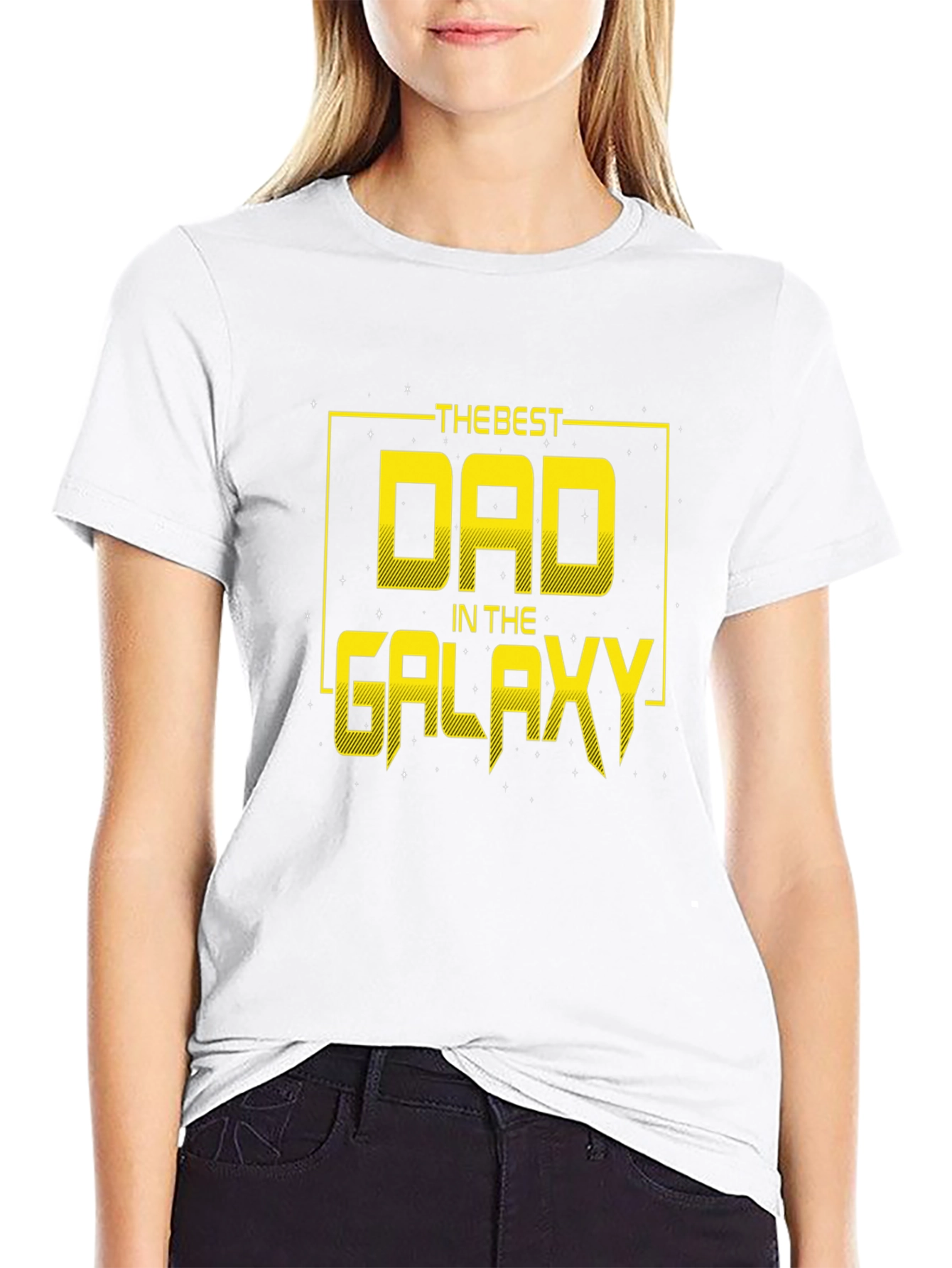 Best Dad in the Galaxy Black T-Shirt