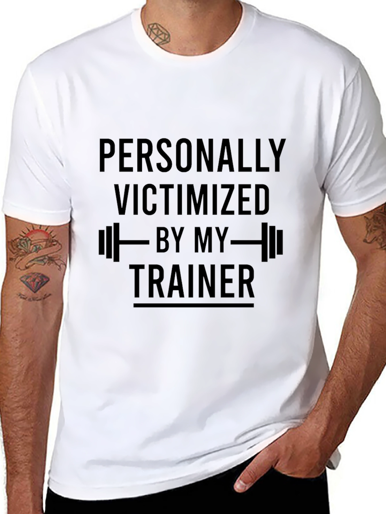 Victimized By My Trainer Black T-Shirt