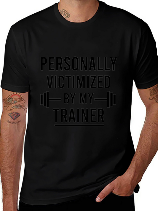Victimized By My Trainer Black T-Shirt