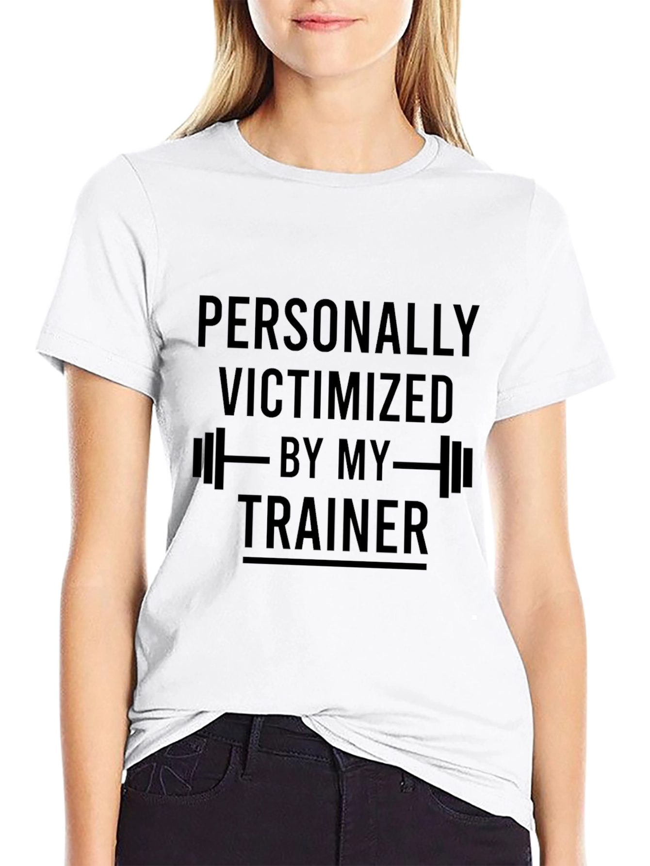 Victimized By My Trainer Black T-Shirt