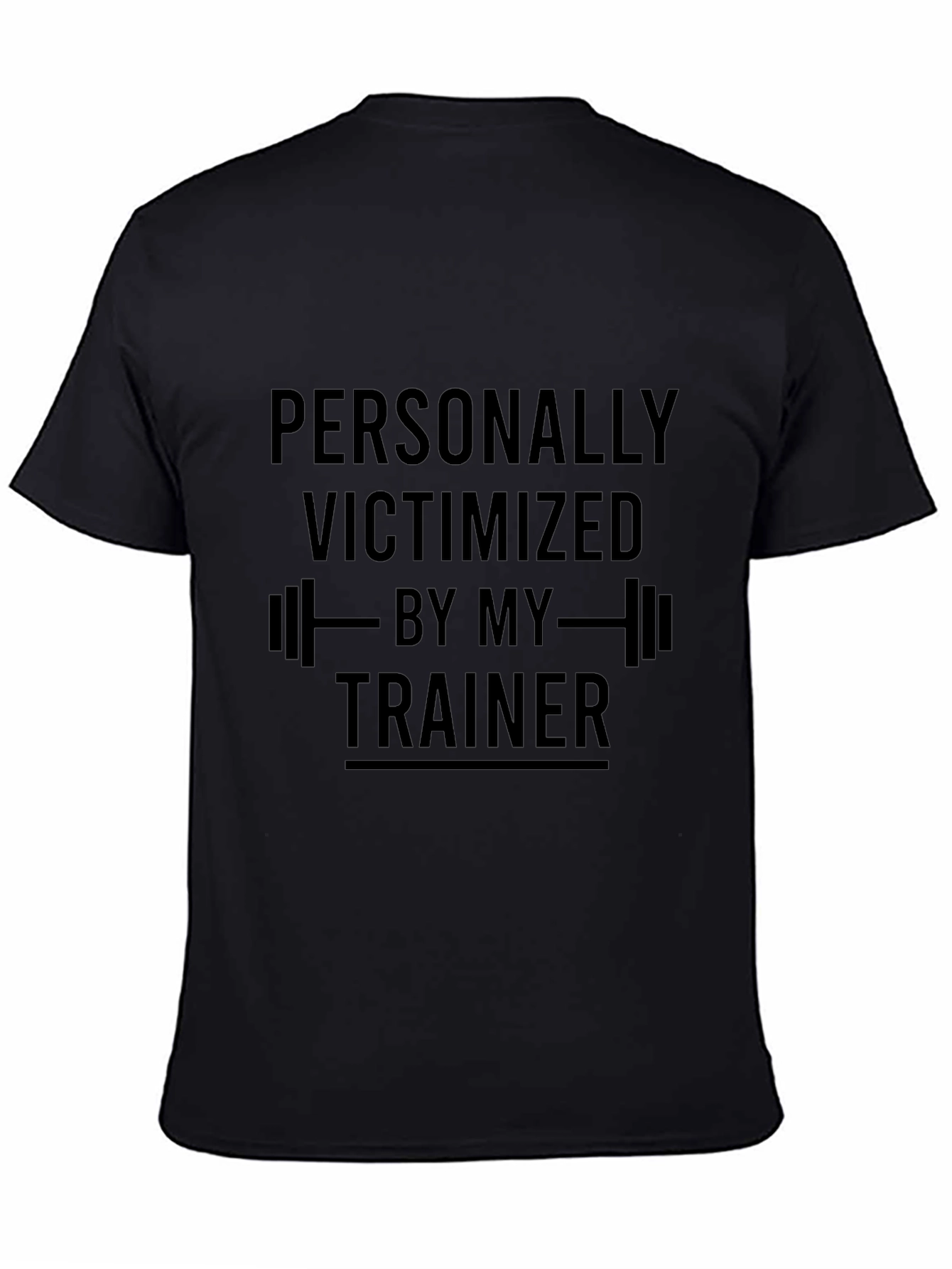 Victimized By My Trainer Black T-Shirt