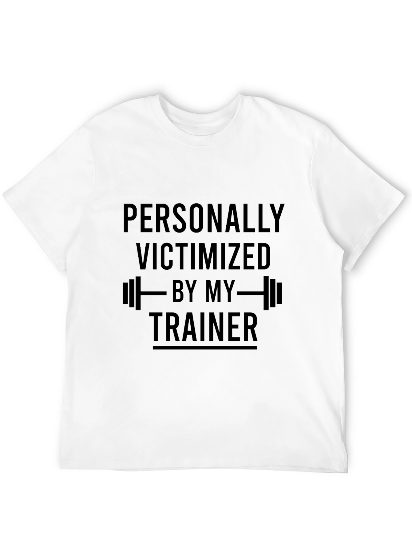 Victimized By My Trainer Black T-Shirt