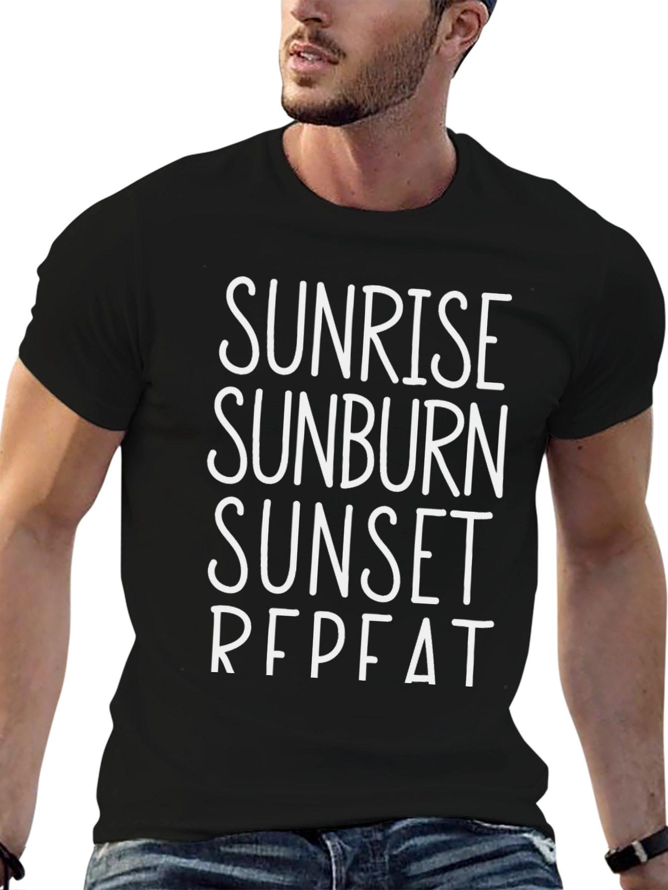 Sunrise Sunburn Sunset Repeat Graphic Tee