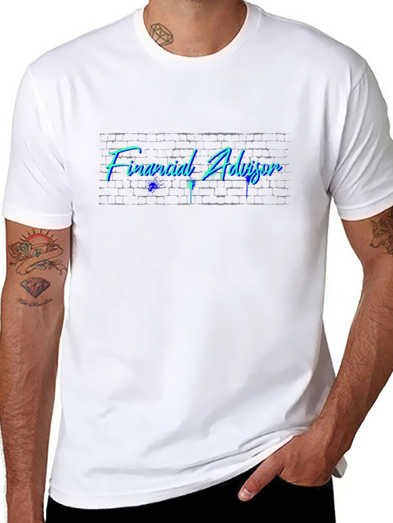 Financial Advisor Brick Wall T-Shirt