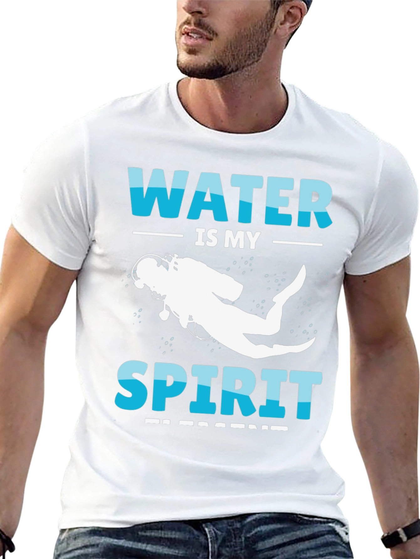 Water is My Spirit Scuba Diving T-Shirt