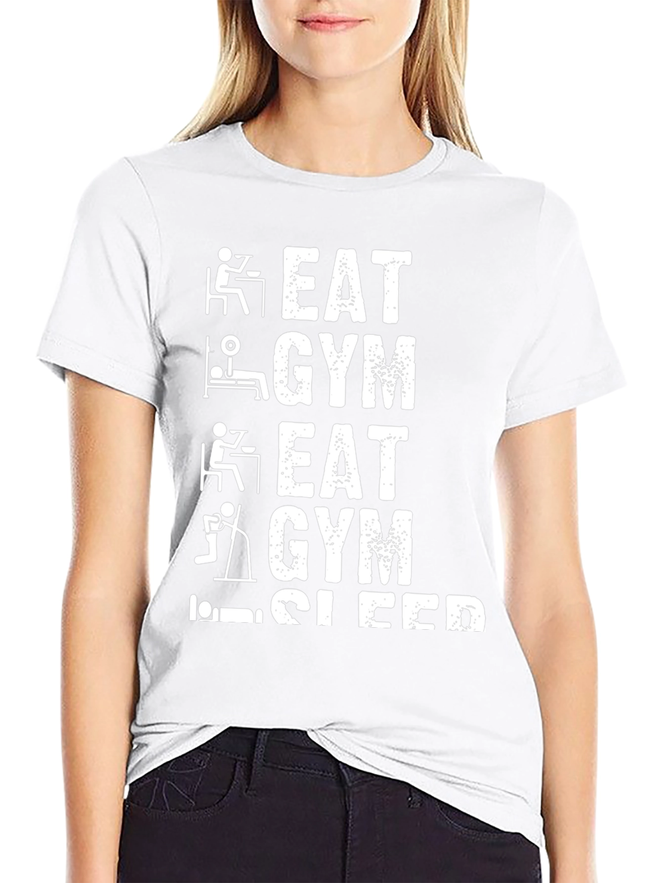 Eat Gym Sleep Repeat Funny Workout T-Shirt