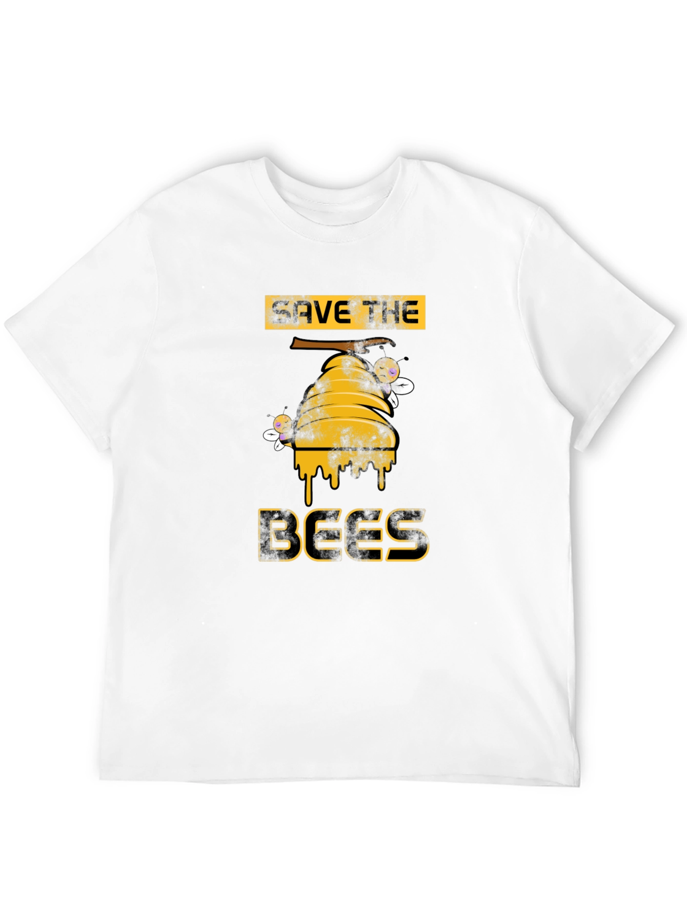 Save the Bees Graphic T-Shirt - Black