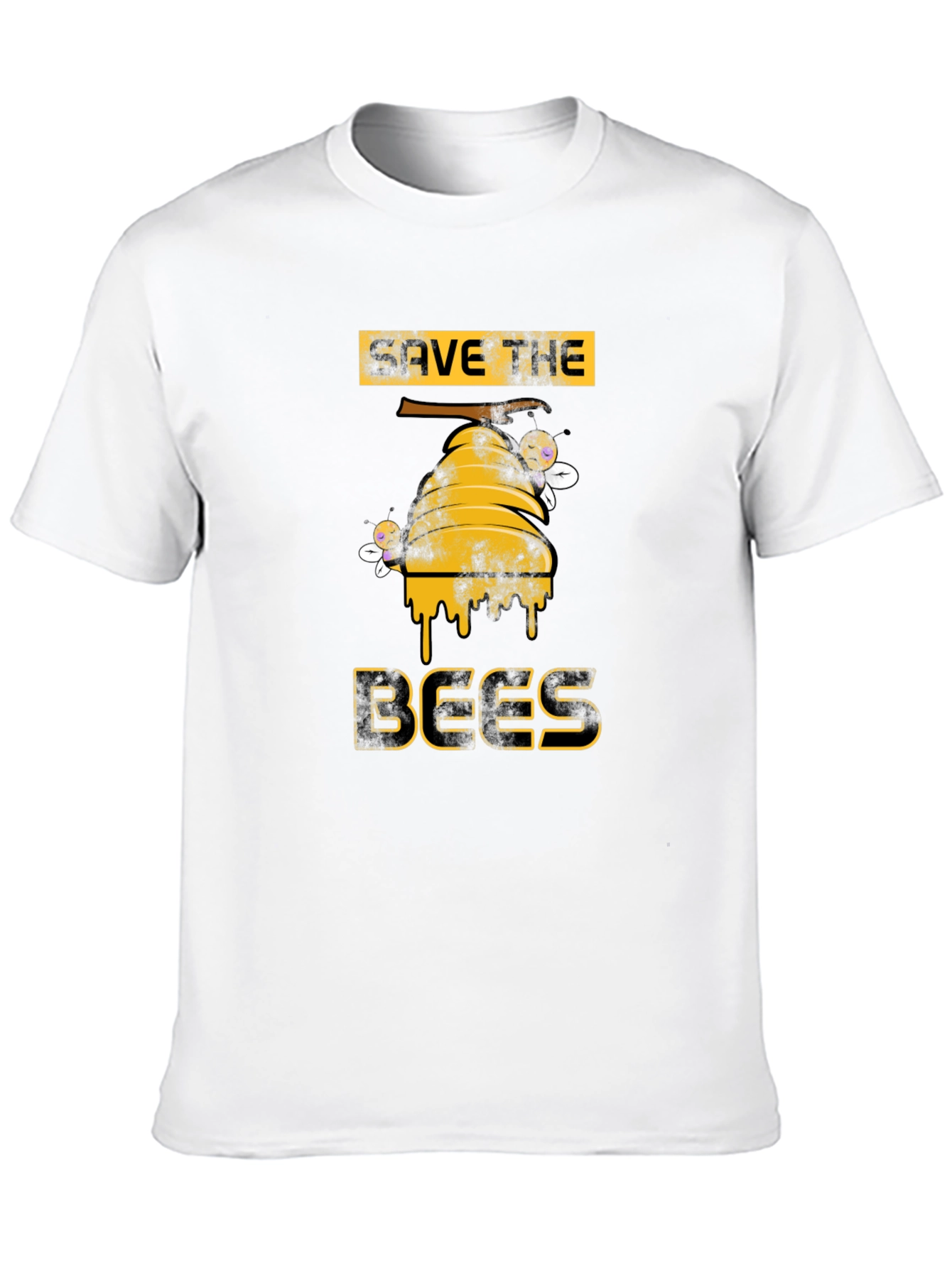 Save the Bees Graphic T-Shirt - Black