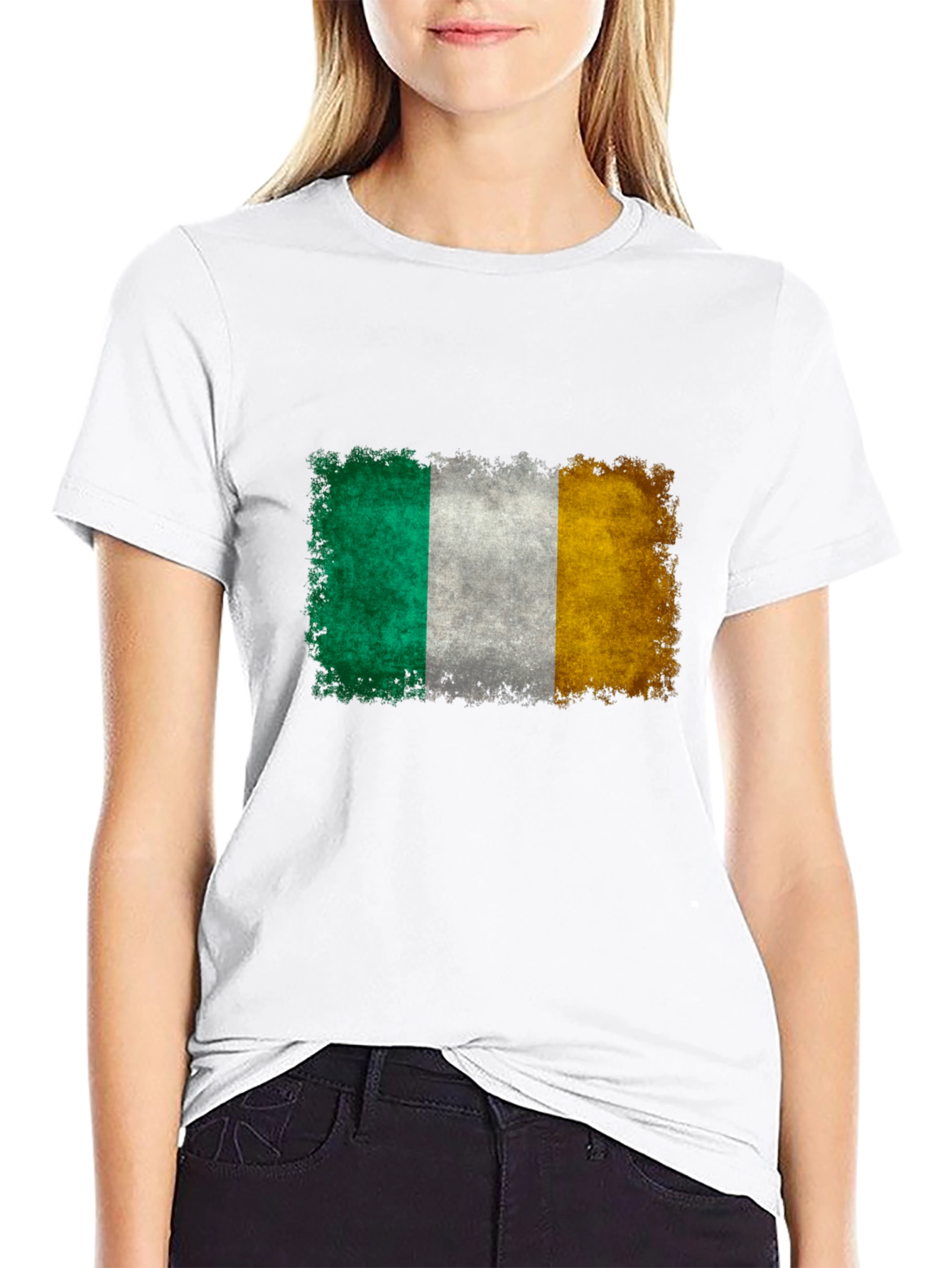 Irish Flag T-Shirt - Distressed Graphic Tee