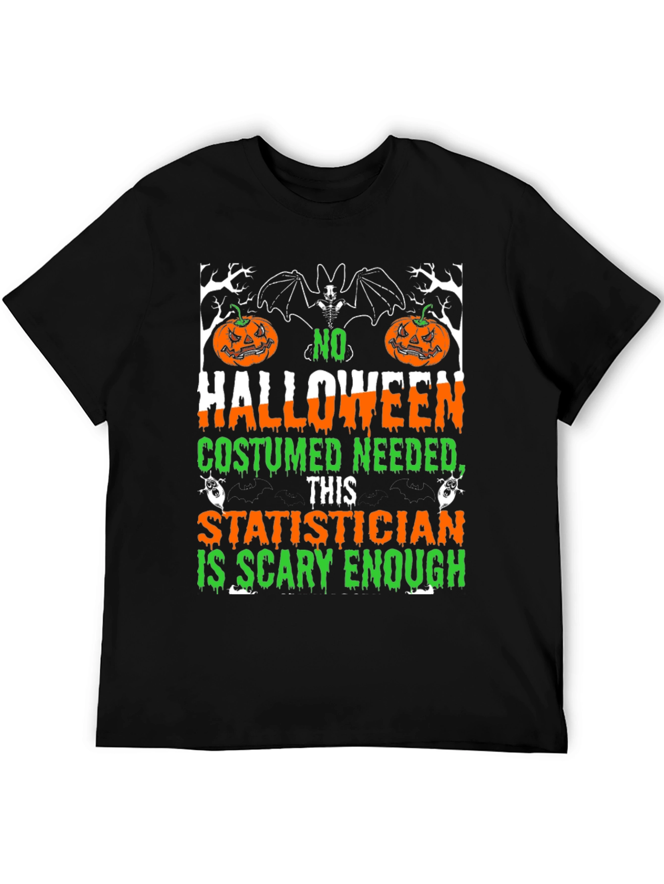 Scary Statistician Halloween Graphic Tee