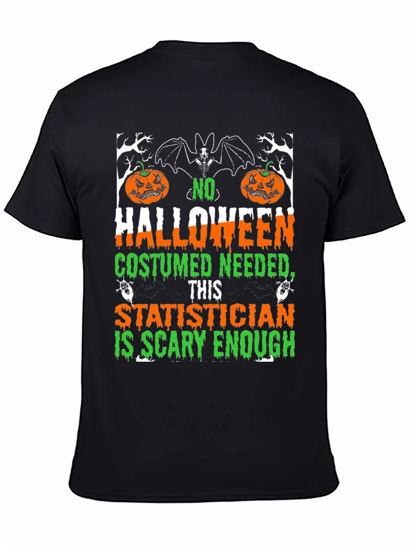 Scary Statistician Halloween Graphic Tee