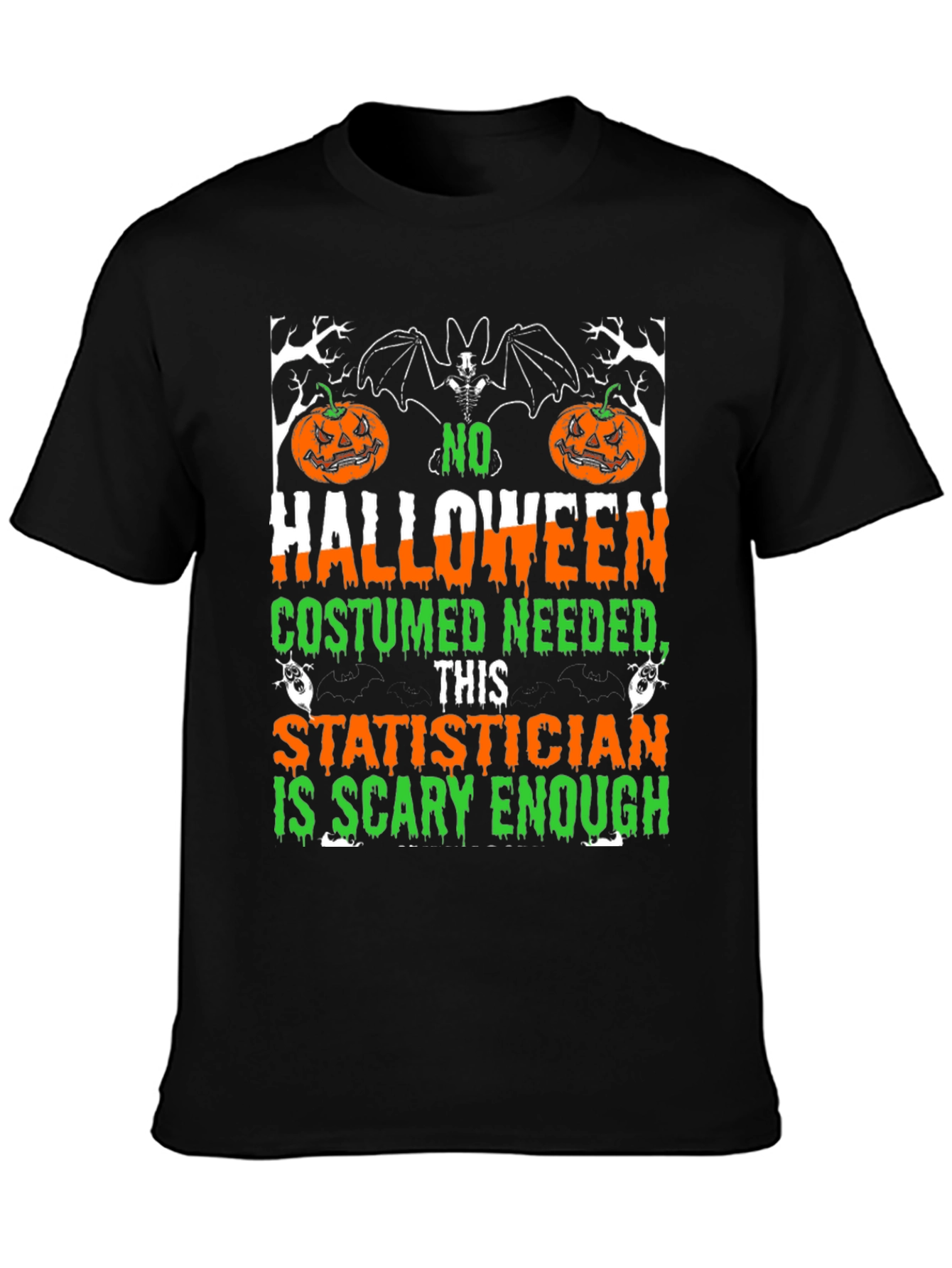 Scary Statistician Halloween Graphic Tee