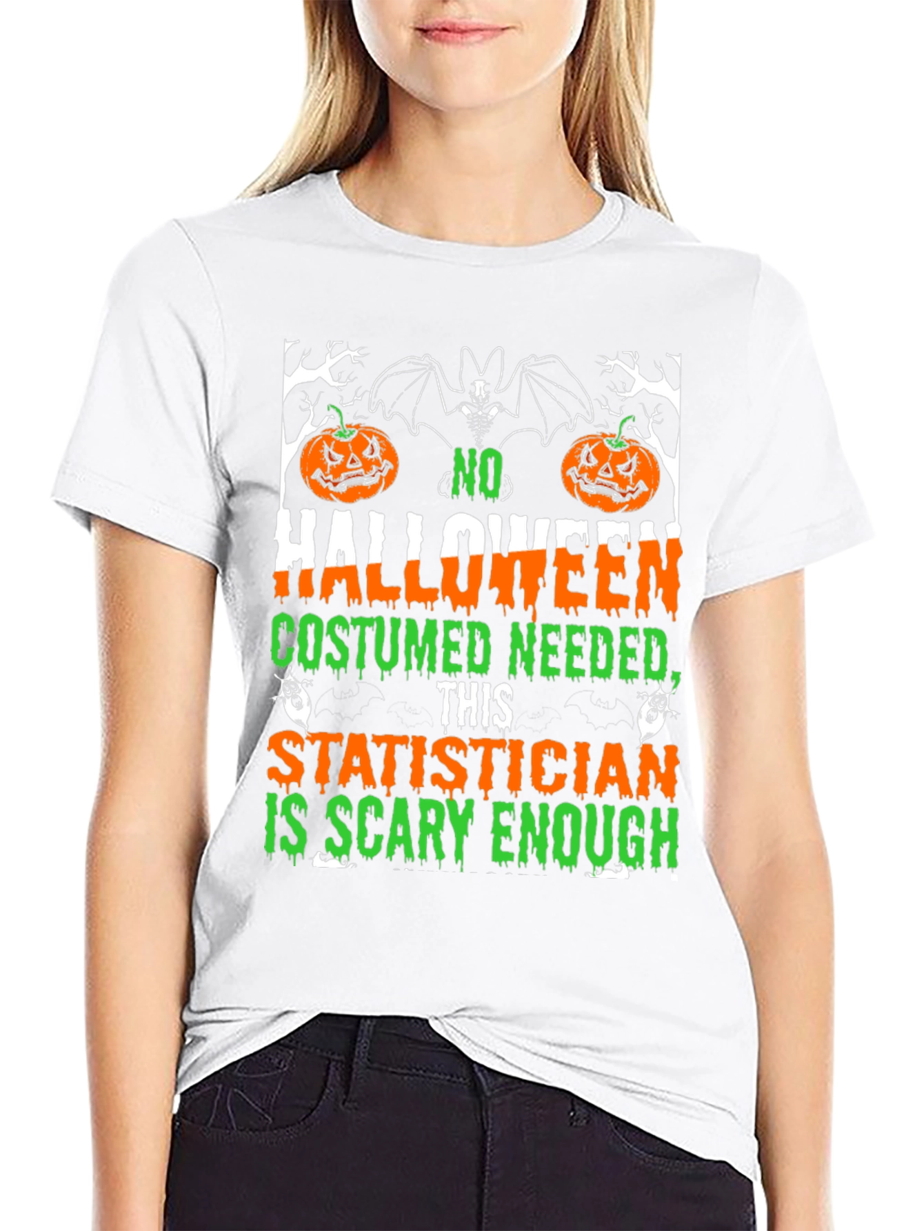 Scary Statistician Halloween Graphic Tee