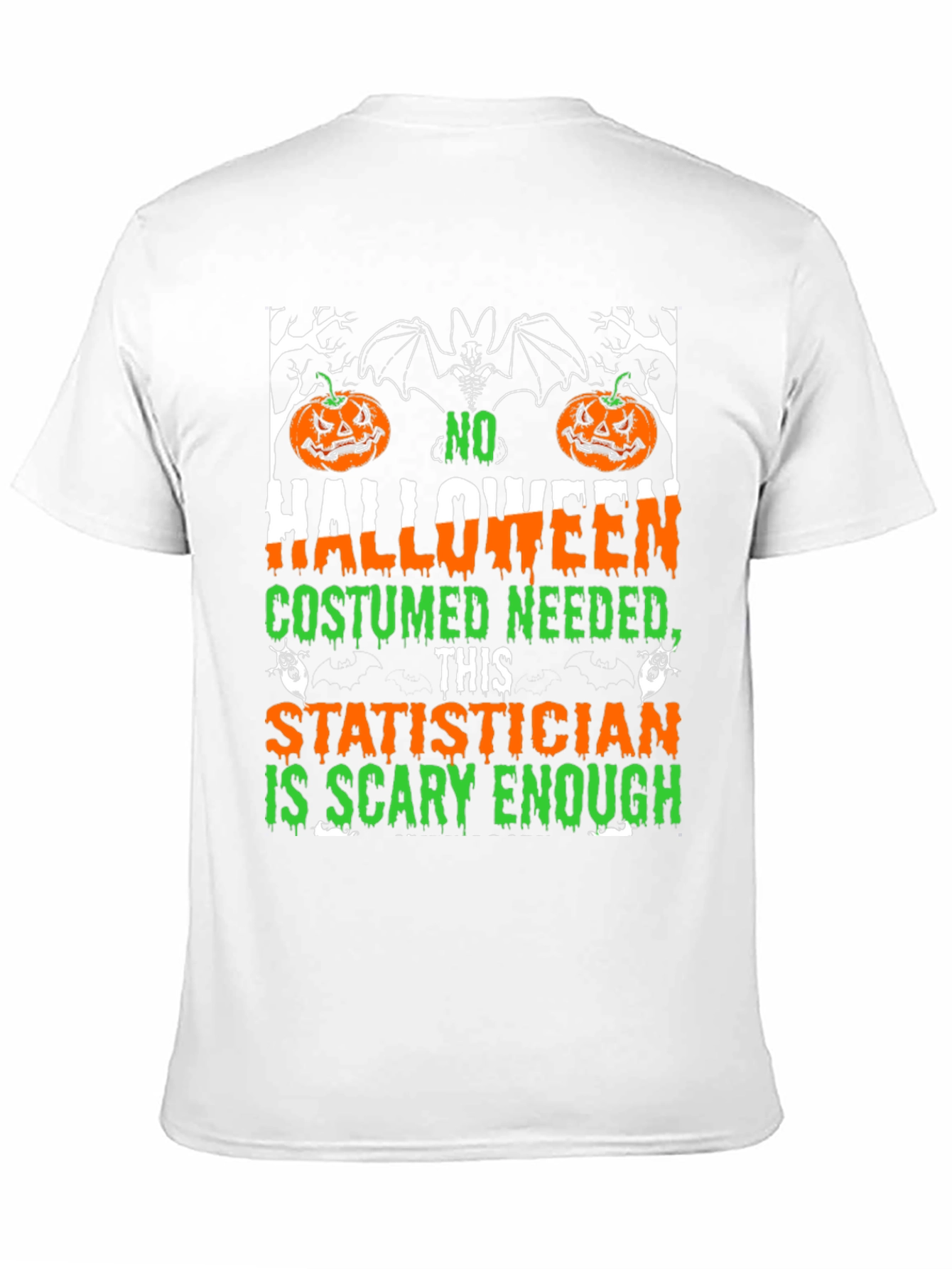 Scary Statistician Halloween Graphic Tee