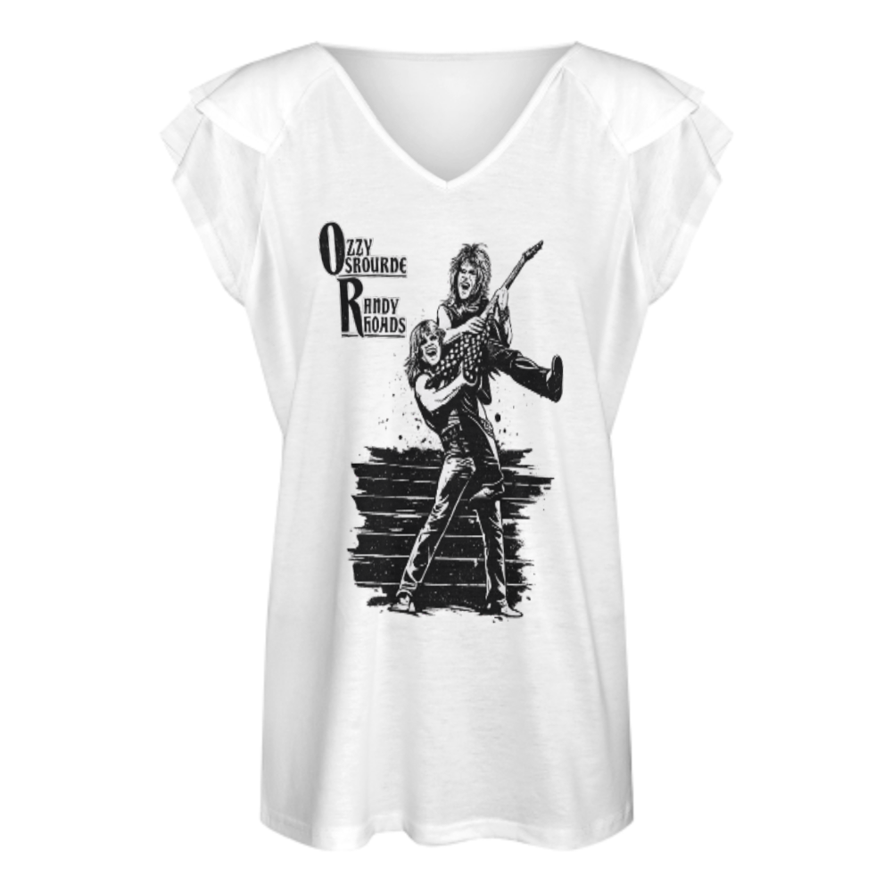 Vintage Rock Legends Graphic Tee – Classic Heavy Metal Band Inspired Shirt for Women(z809)