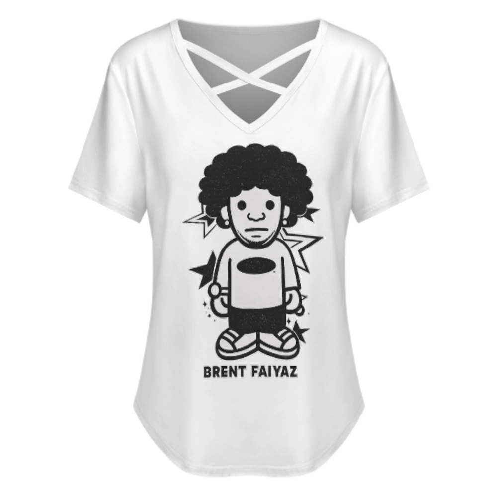 Brent Faiyaz Cartoon Graphic Tee – Retro Chibi Style Music Fan Shirt(z846)