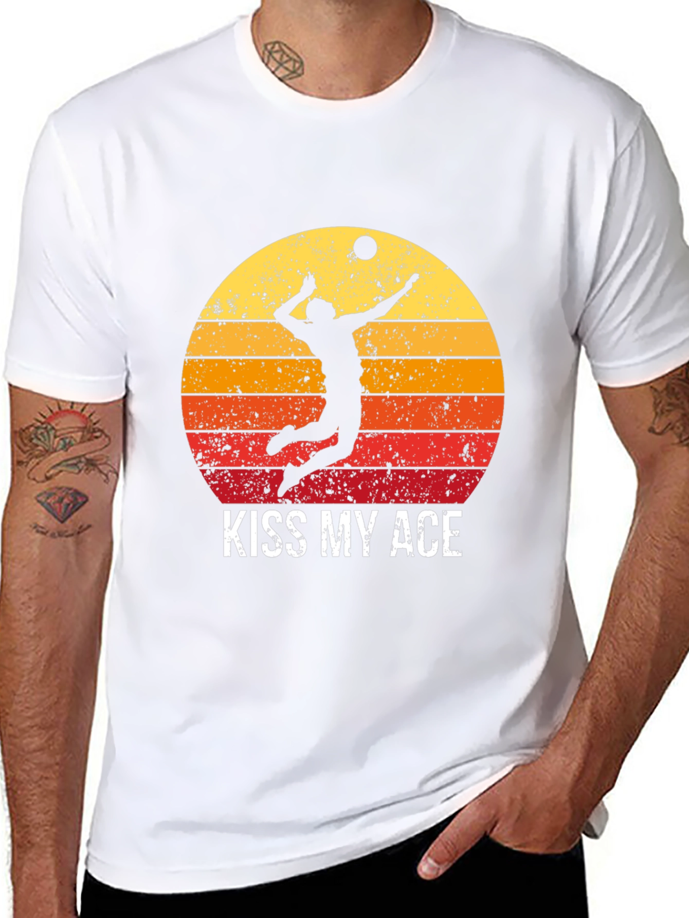 Volleyball Player Kiss My Ace Graphic T-Shirt