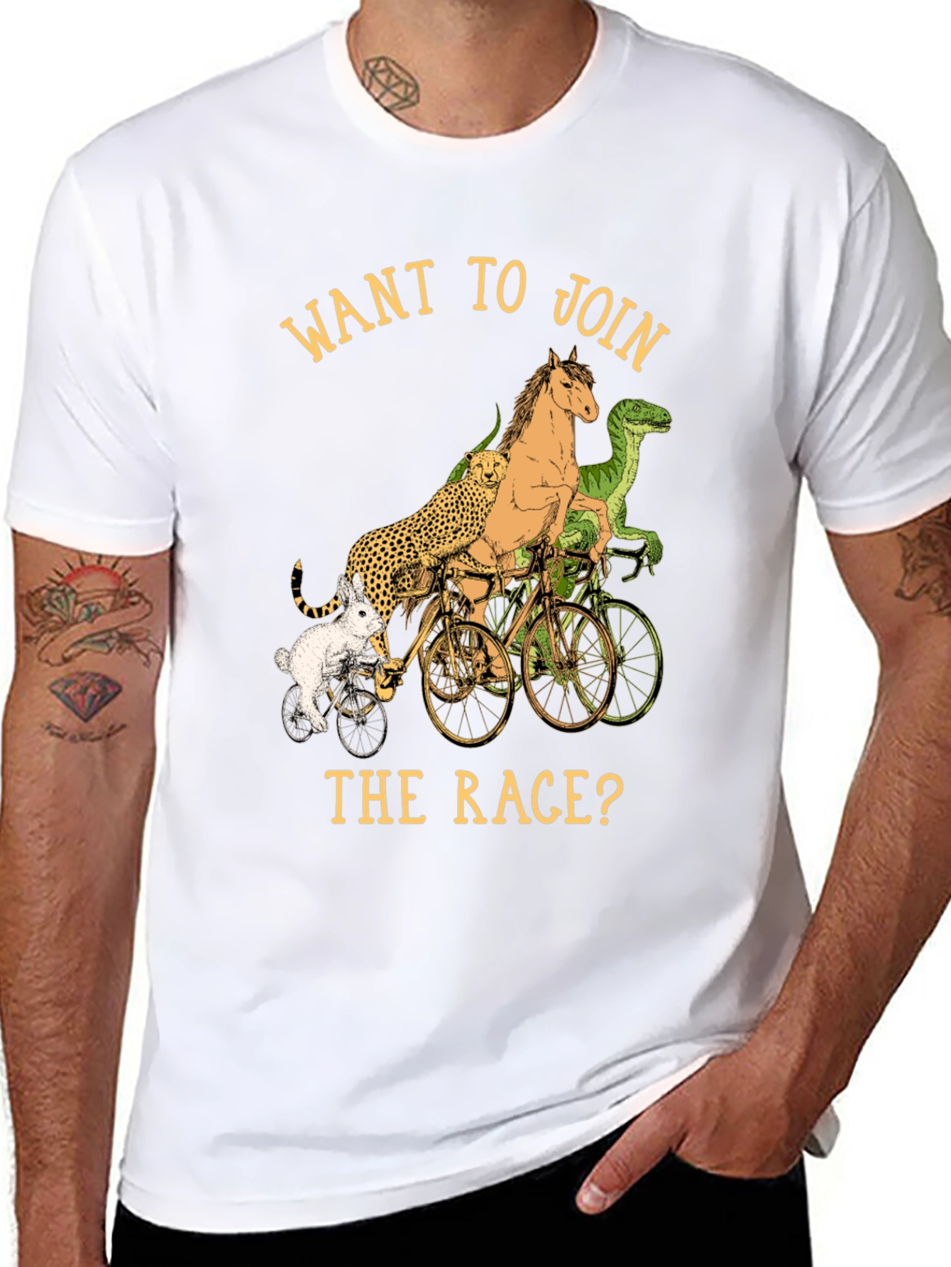 Animal Race Graphic T-Shirt