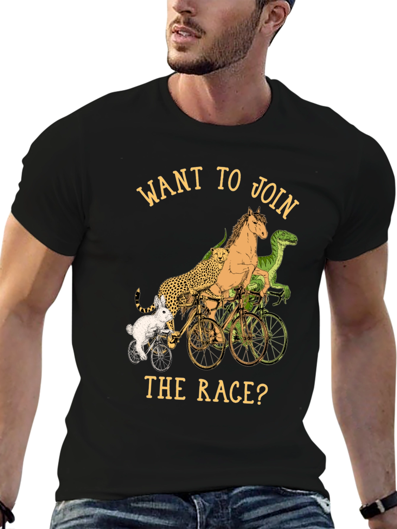 Animal Race Graphic T-Shirt