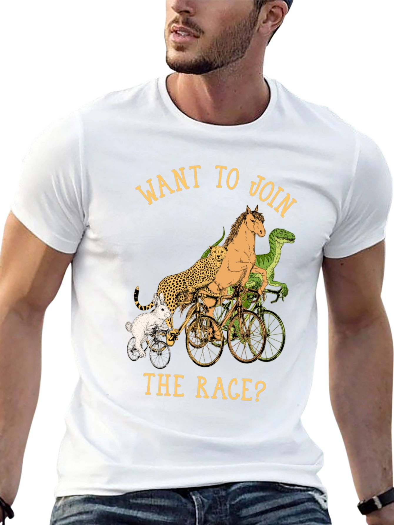 Animal Race Graphic T-Shirt
