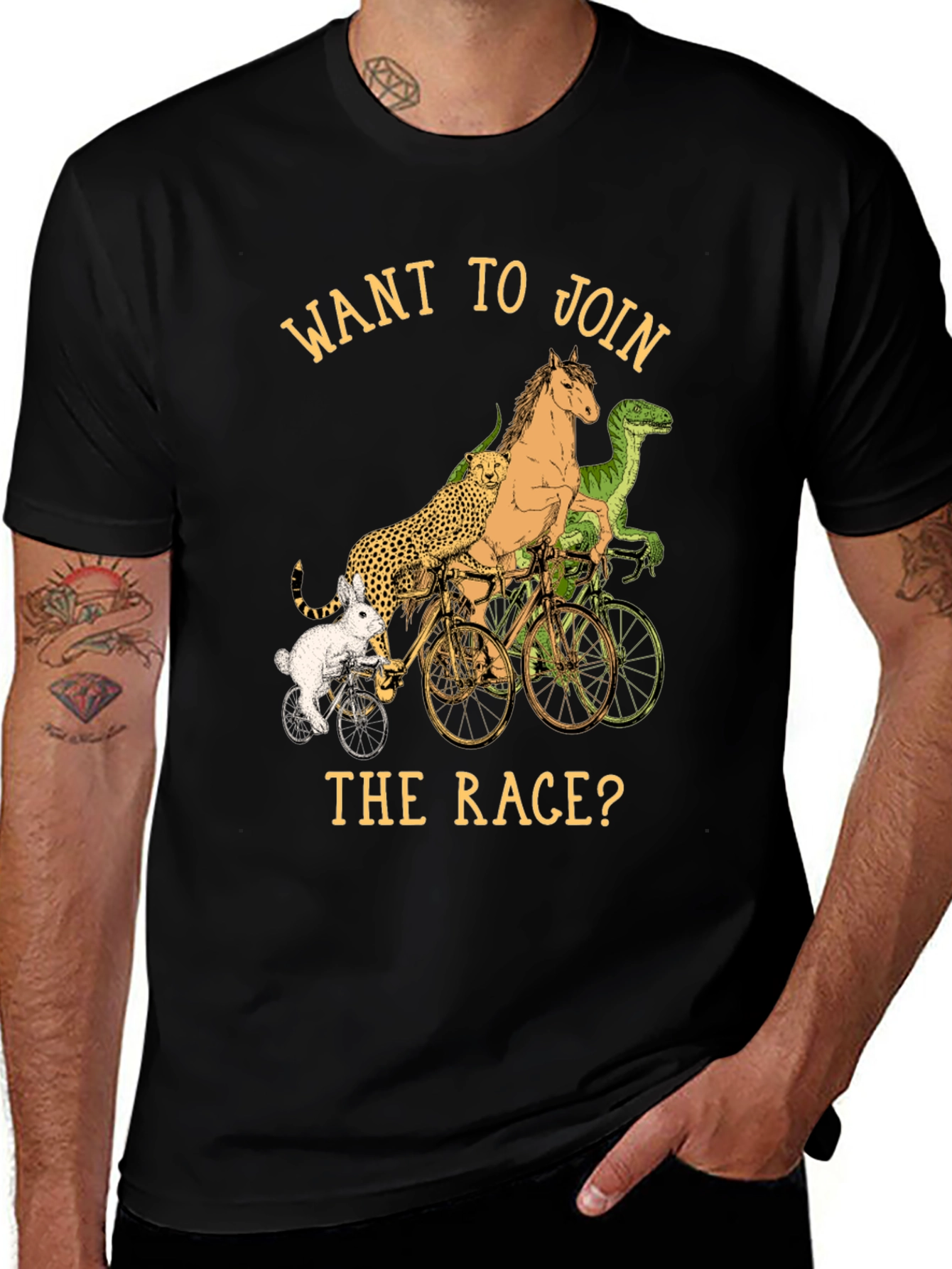 Animal Race Graphic T-Shirt