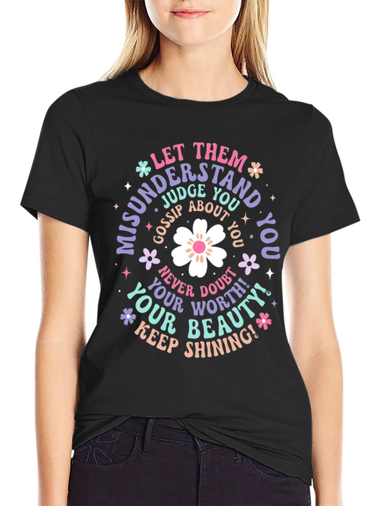 Inspirational Graphic Tee - Misunderstood and Shining