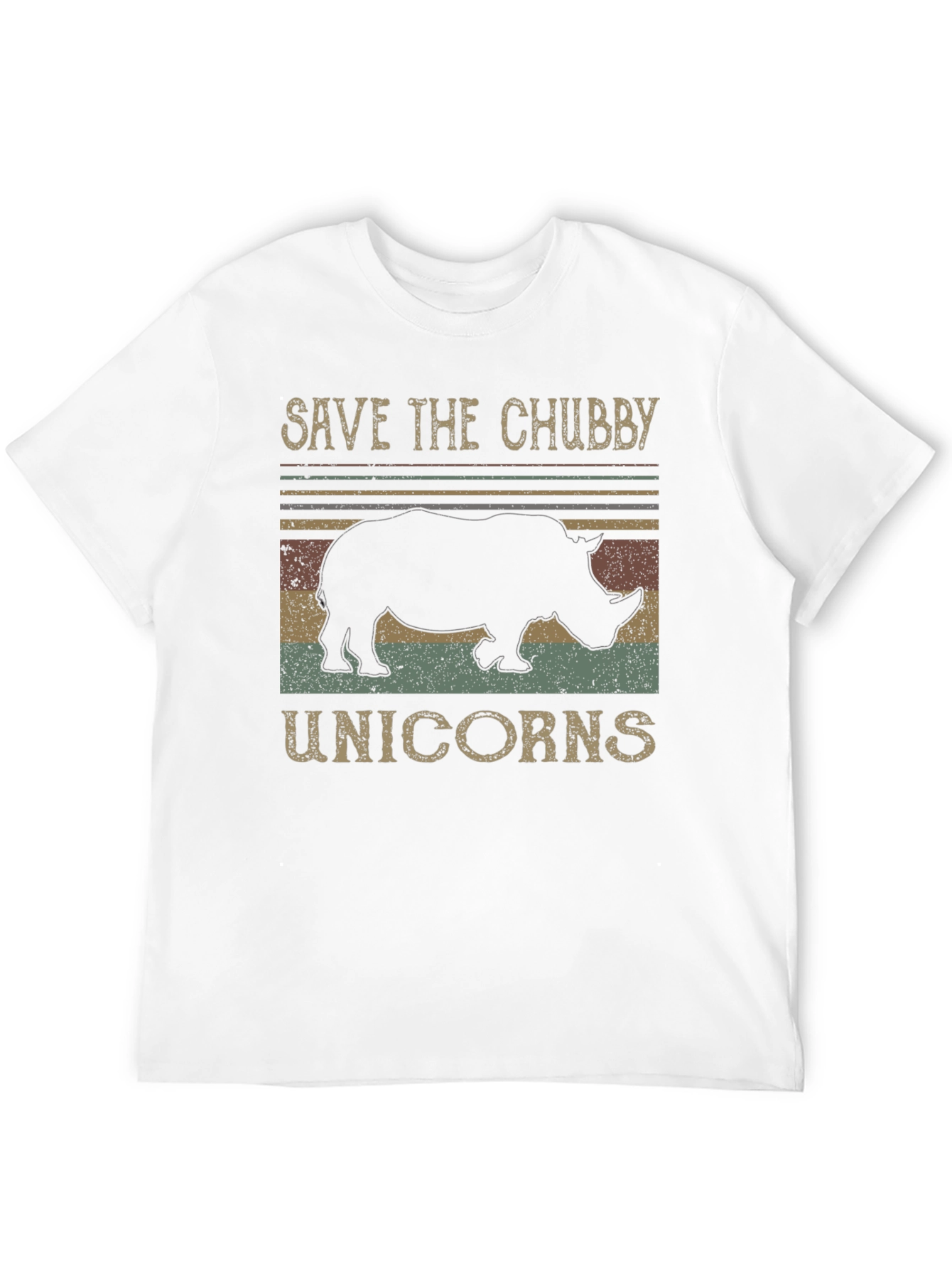 Save the Chubby Unicorns Black T-Shirt