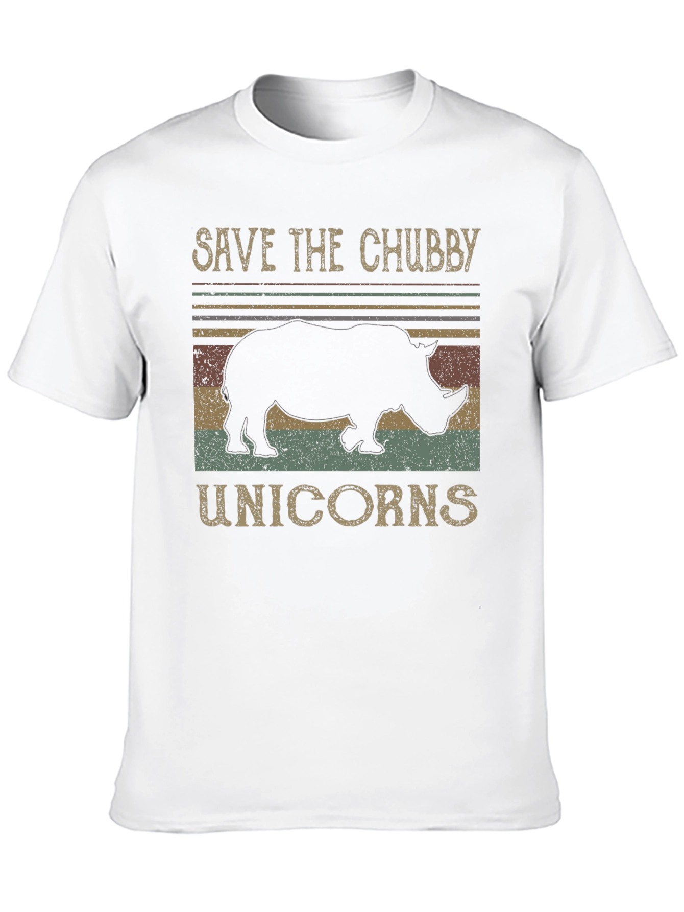 Save the Chubby Unicorns Black T-Shirt