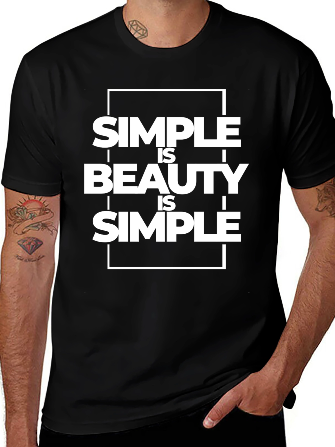 Simple is Beauty is Simple Graphic Tee